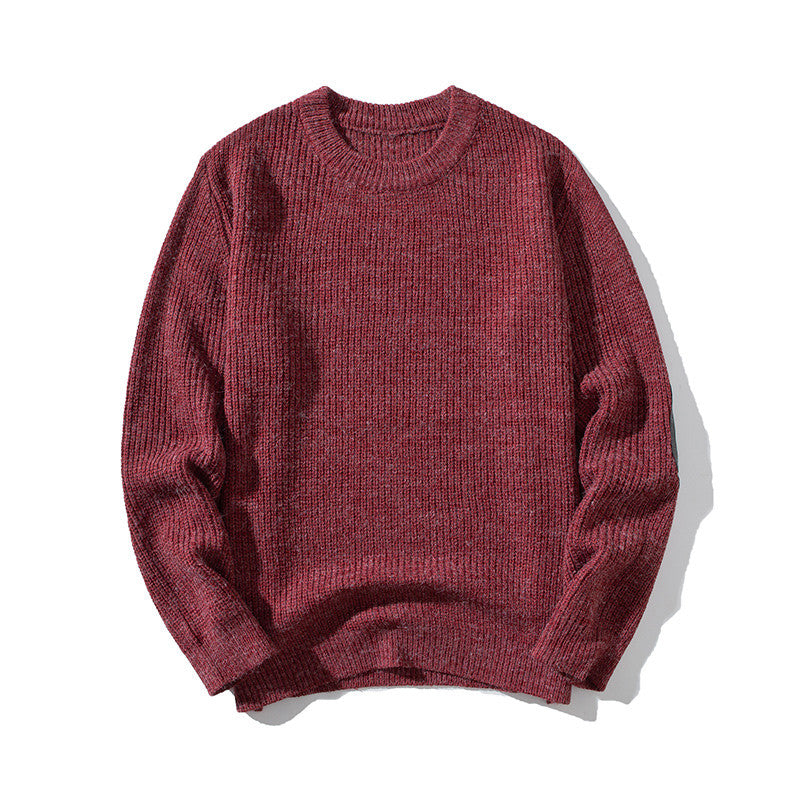 Knit Sweater Men's Autumn New Round Neck Sweater