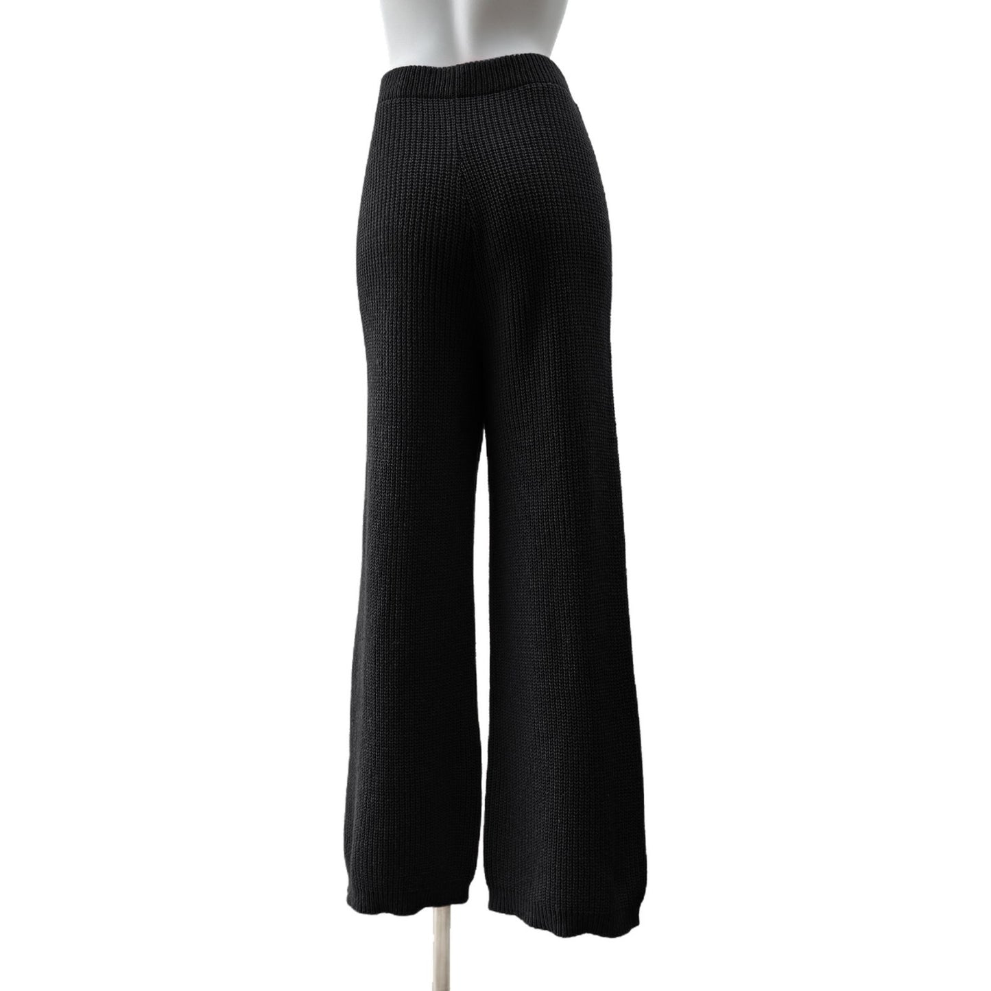 Women's Pants Woven Wool Pants Casual Straight Wide Leg Pants Mid-high Waist Trousers