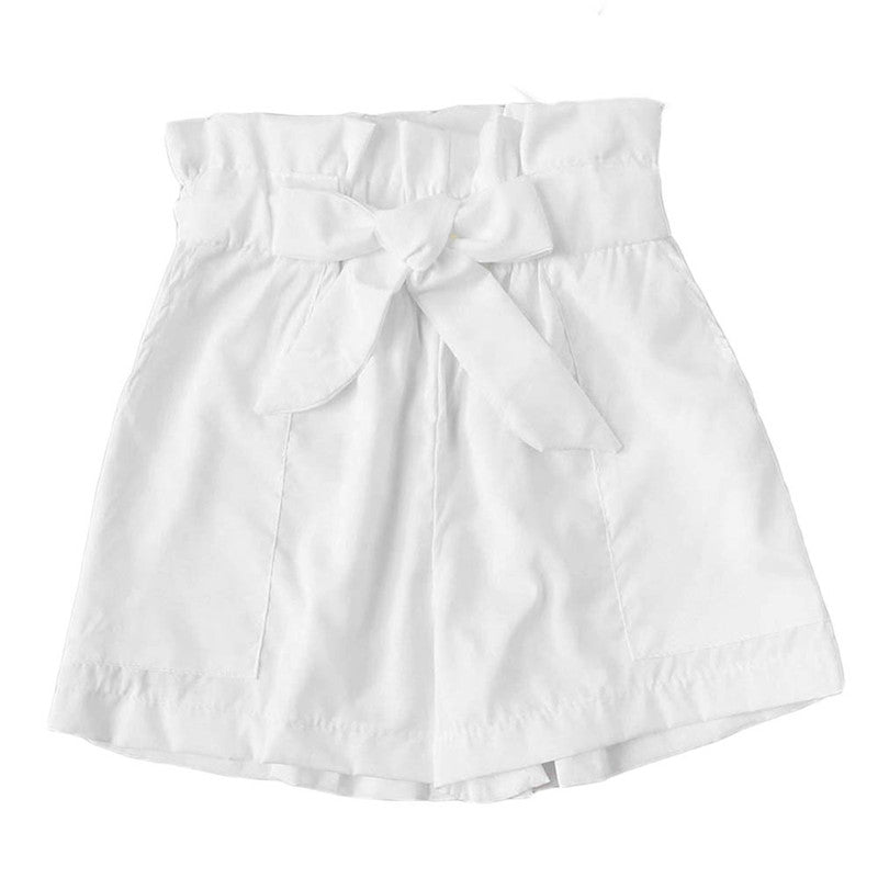 Loose mid-waist women's shorts
