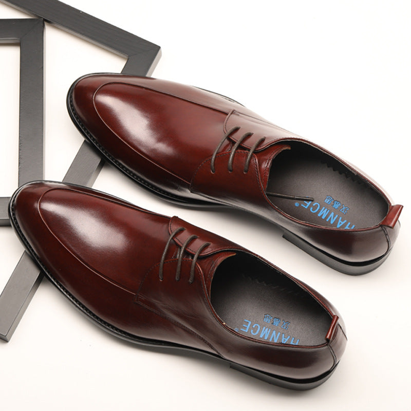 Formal Leather Shoes British Pointed Business
