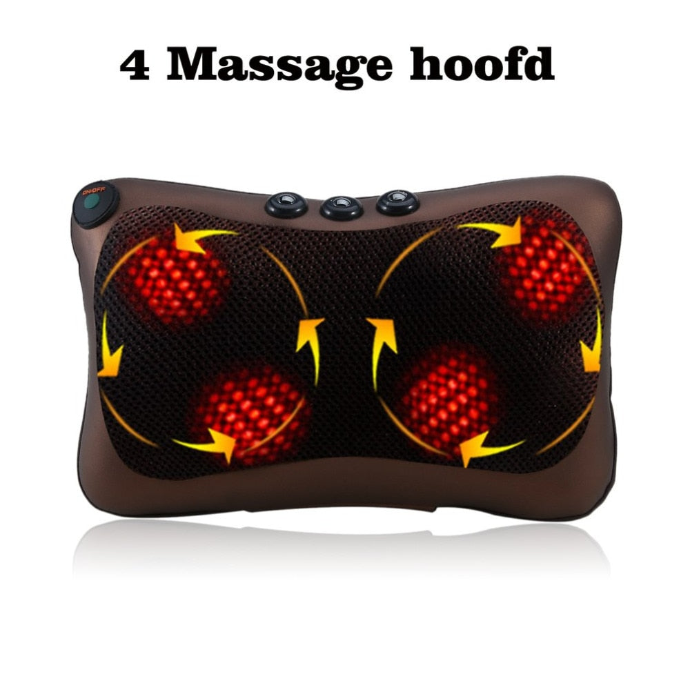 Bil hjemme dual-use magnetisk cervikal massager nakke talje ben skulder ryg multifunktionel massagepude