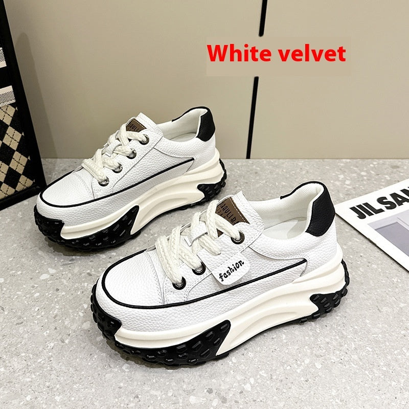 Simple Fashionable All-match Sports Breathable White Shoes