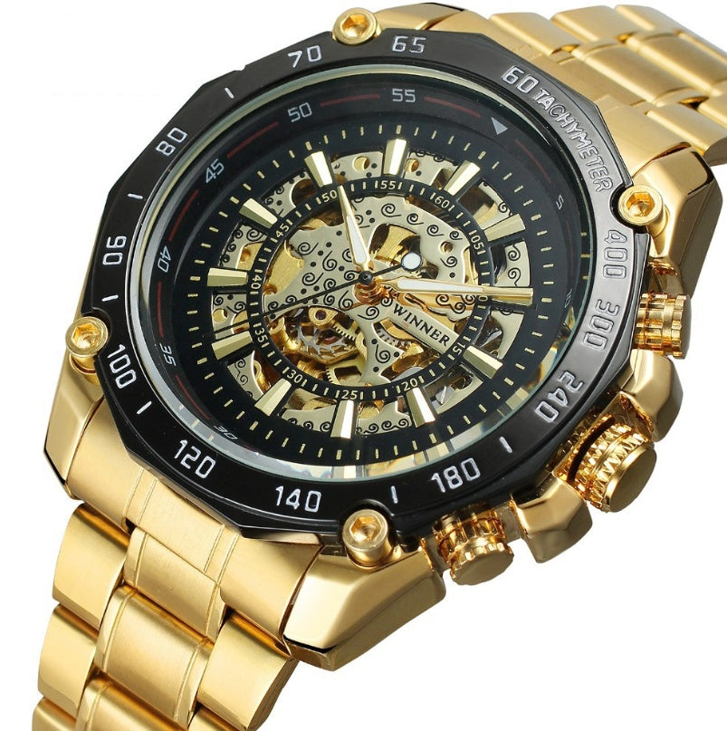 Hollow gold steel strip