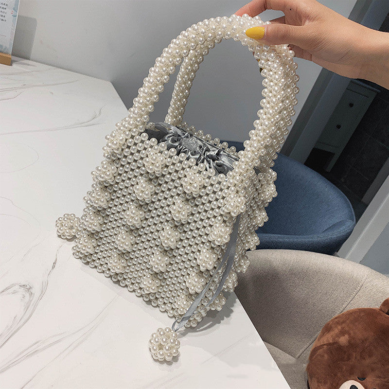 Pearl woven dinner bag