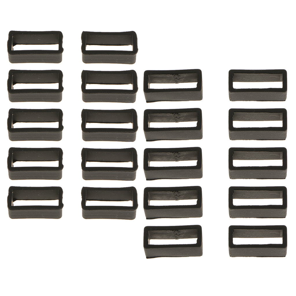Silicone rubber strap movable ring
