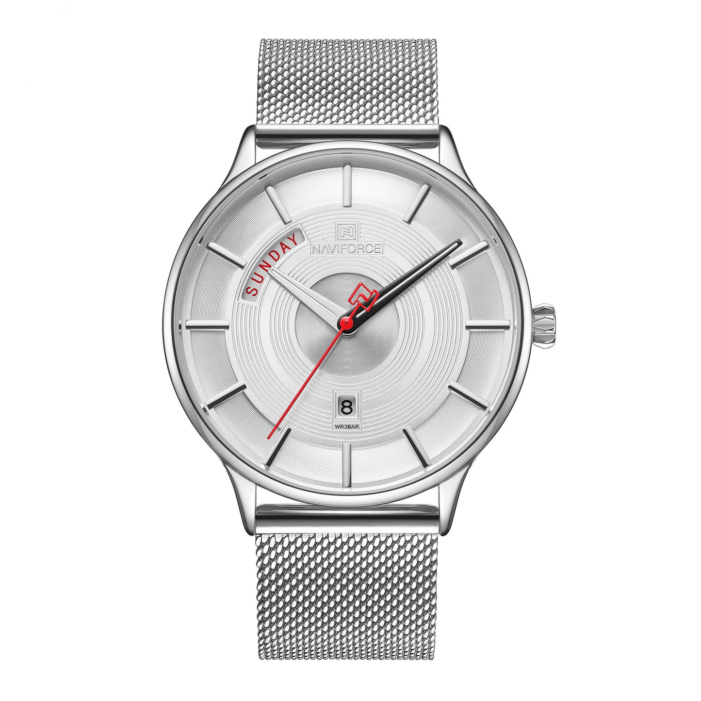 Casual fashion business net with men's watch
