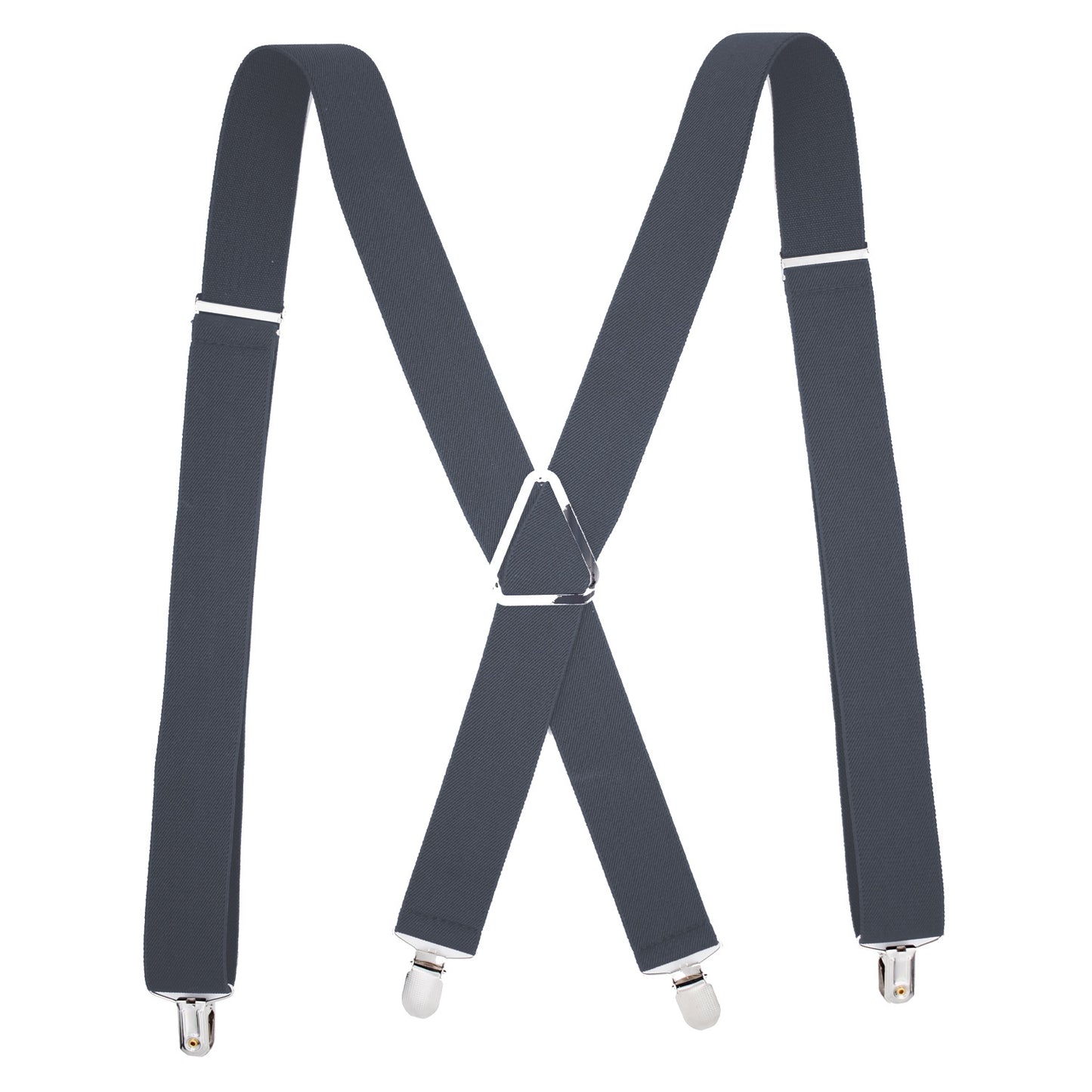 Monochrome Elastic Adult Strap With Iron Triangle Pitting