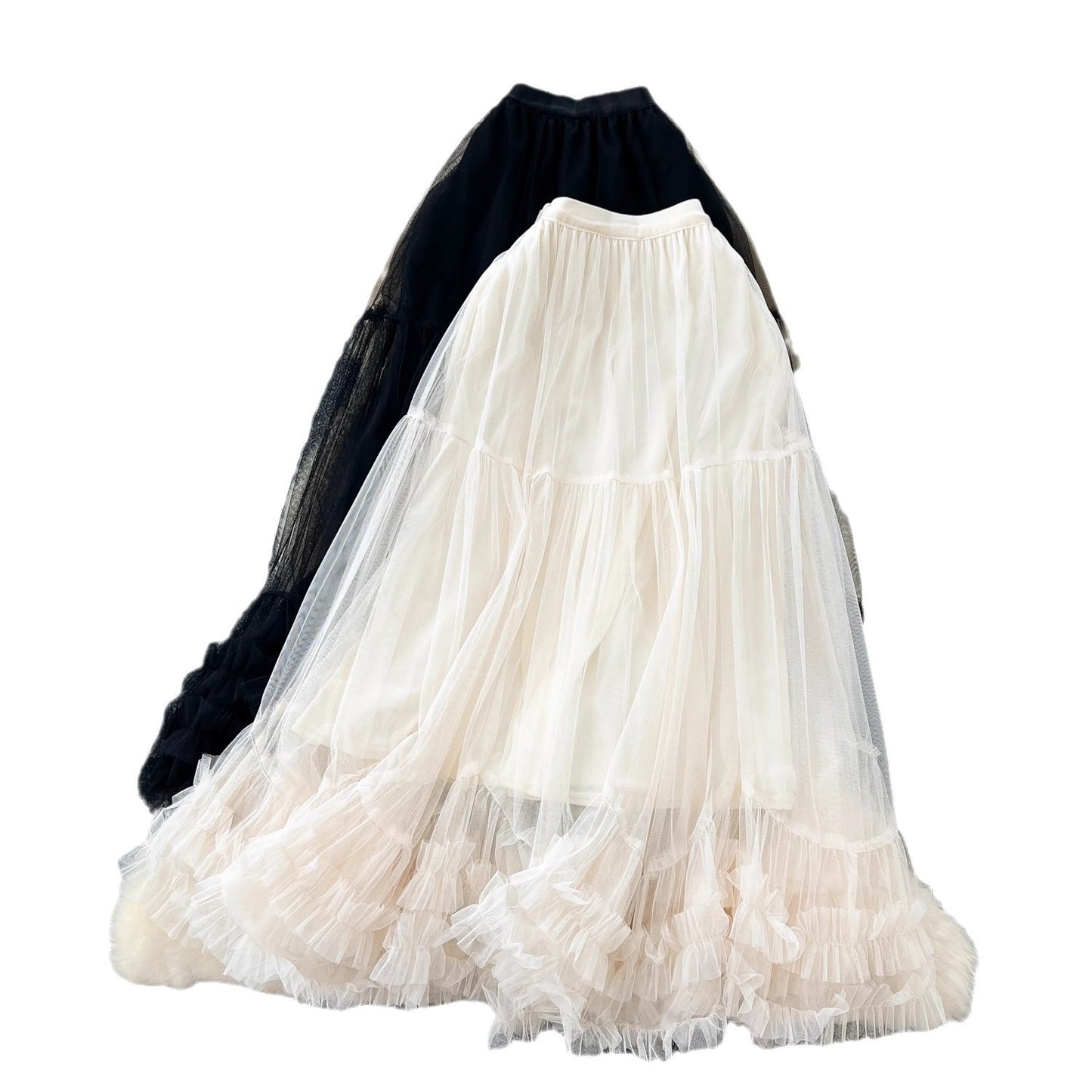 Fairy-like Tulle Skirt In A Soft Niche Winter Style