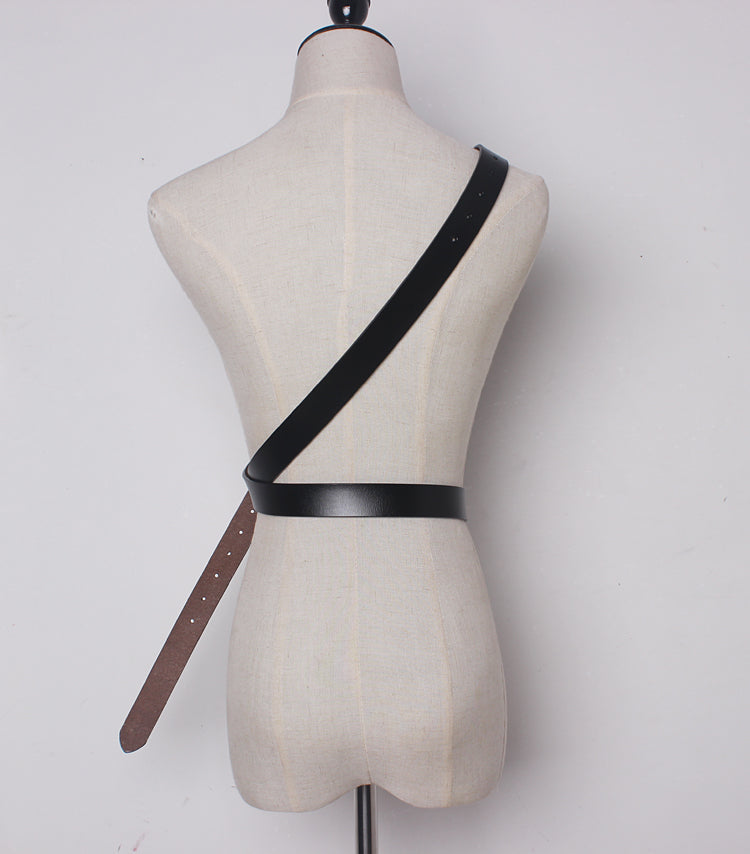 Soft leather suede leather belt