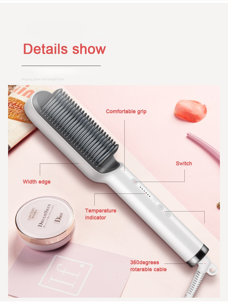 Electric curling stick for straight and curly hair
