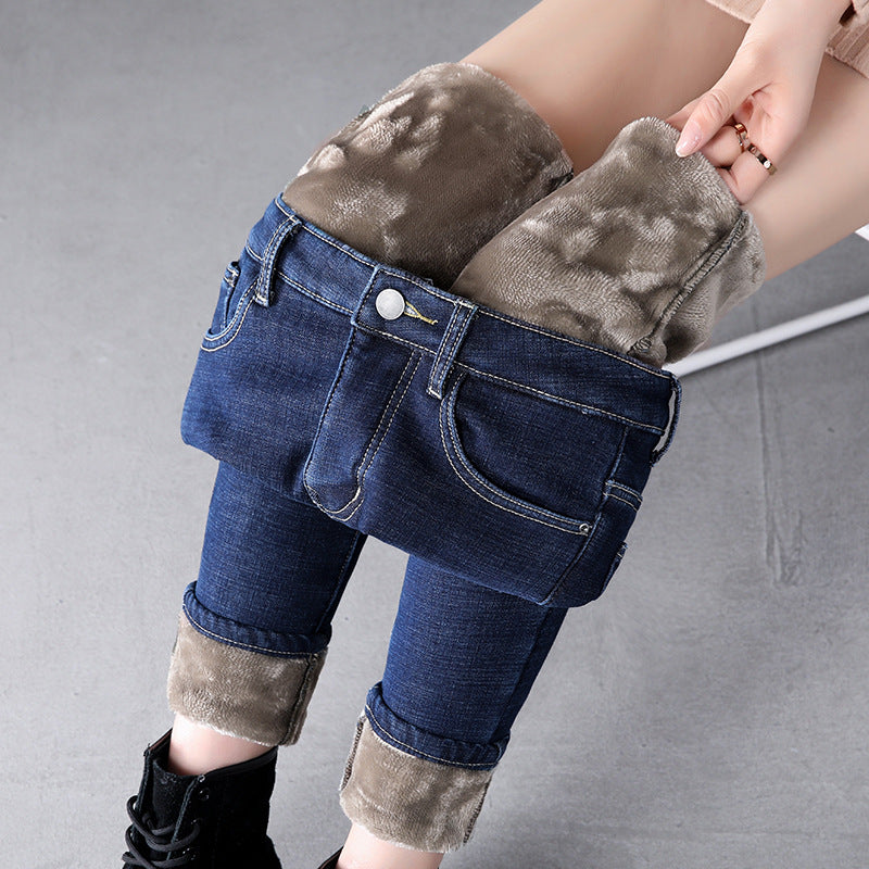 Korean version was thin and high-waisted pants