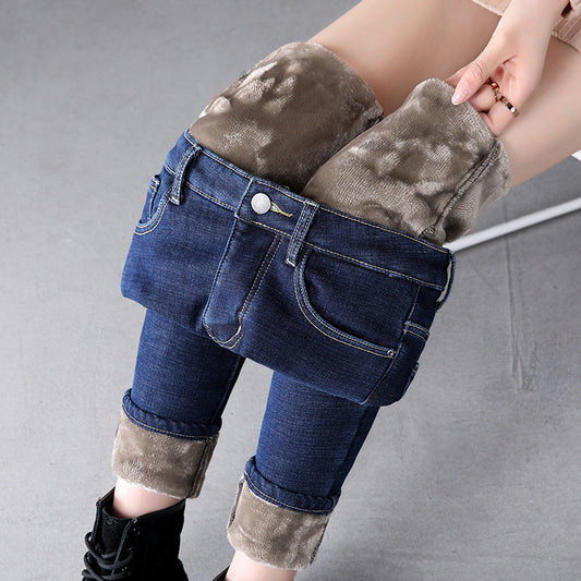Korean version was thin and high-waisted pants
