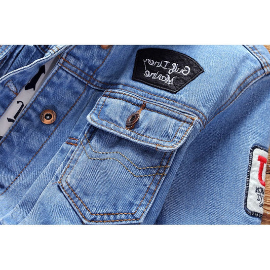 Japanese Men's Cowboy Style Trendy Jacket