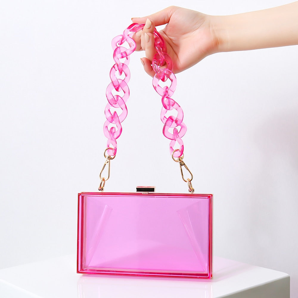 Underarm jelly chain bag