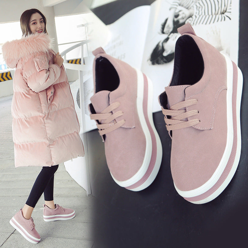 All-match Korean Style Increased Casual Student Breathable Shoes