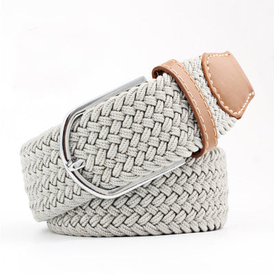 Canvas stretch woven belt