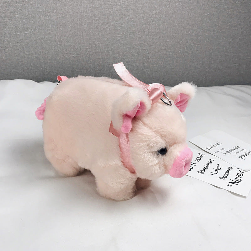 Japansk Piggy Plys Dametaske med Stor Kapacitet