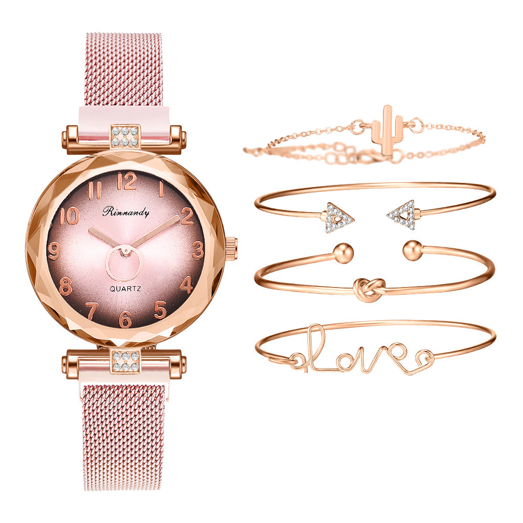 Five-piece alloy watch
