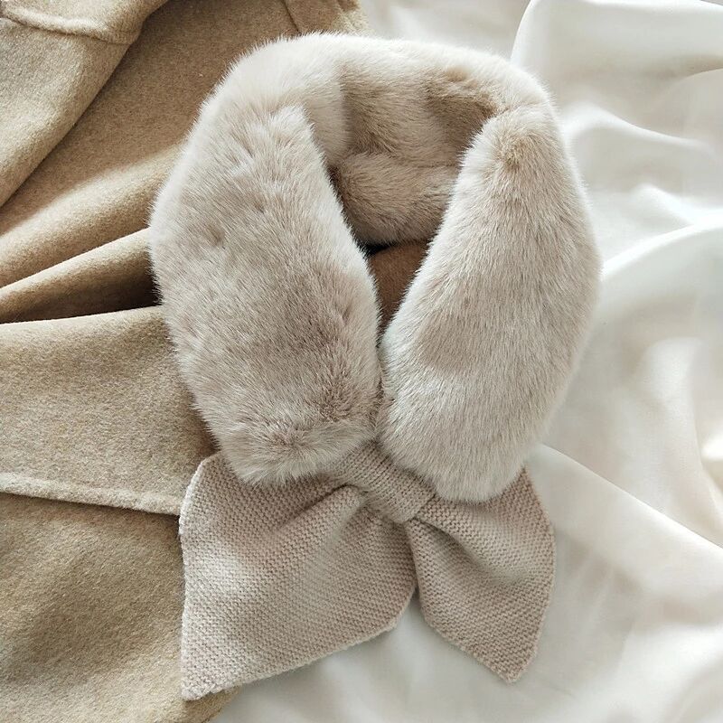 Imitation Rex Rabbit Hair Collar Scarf Plush Neck Protection