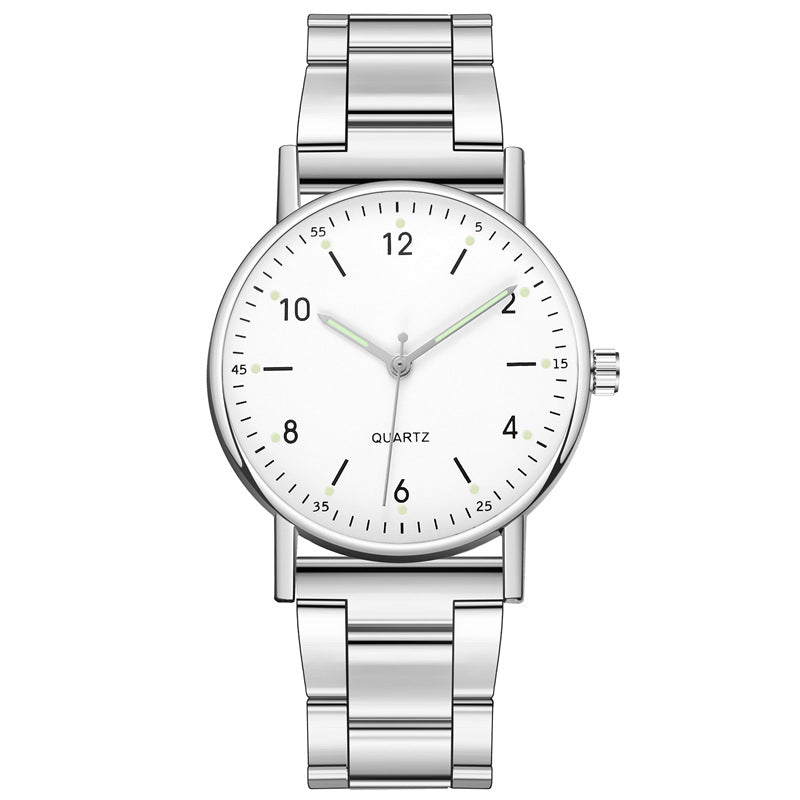 Fashion Luminous Men's Steel Band Quartz Watch