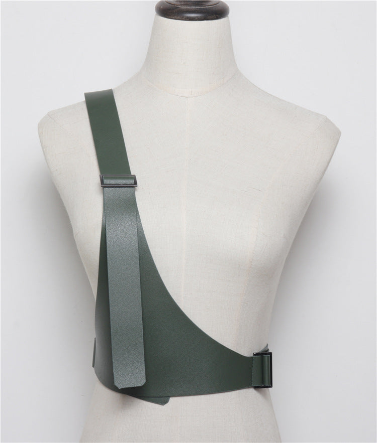 Harnais asymétrique en imitation cuir