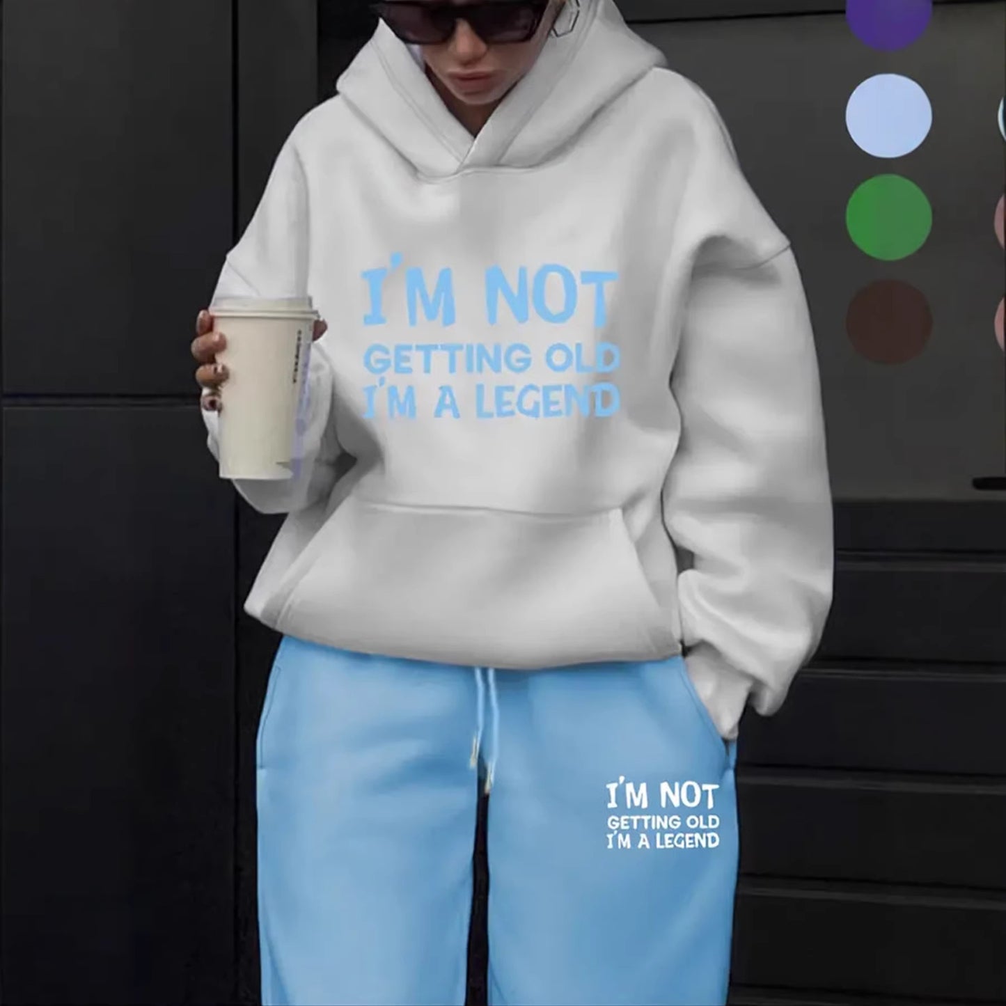 Womens Fleece Winter Hoodie Sweatshirt Set