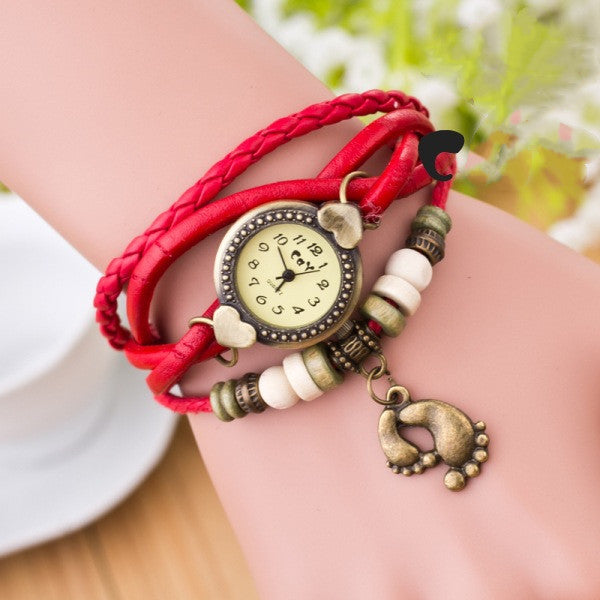 Foot bracelet vintage watch