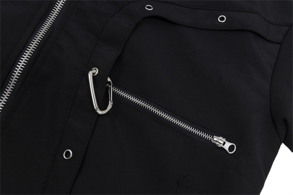 Flight Jacket Design Zipper Street Fashion Loose Men's