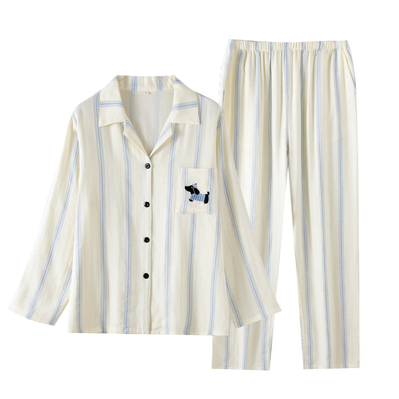Simple Womens Double-Layer Gauze Loose Cardigan