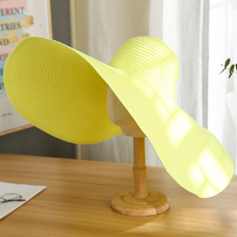 Women's Casual Large Brim Light Board Sunshade Hat