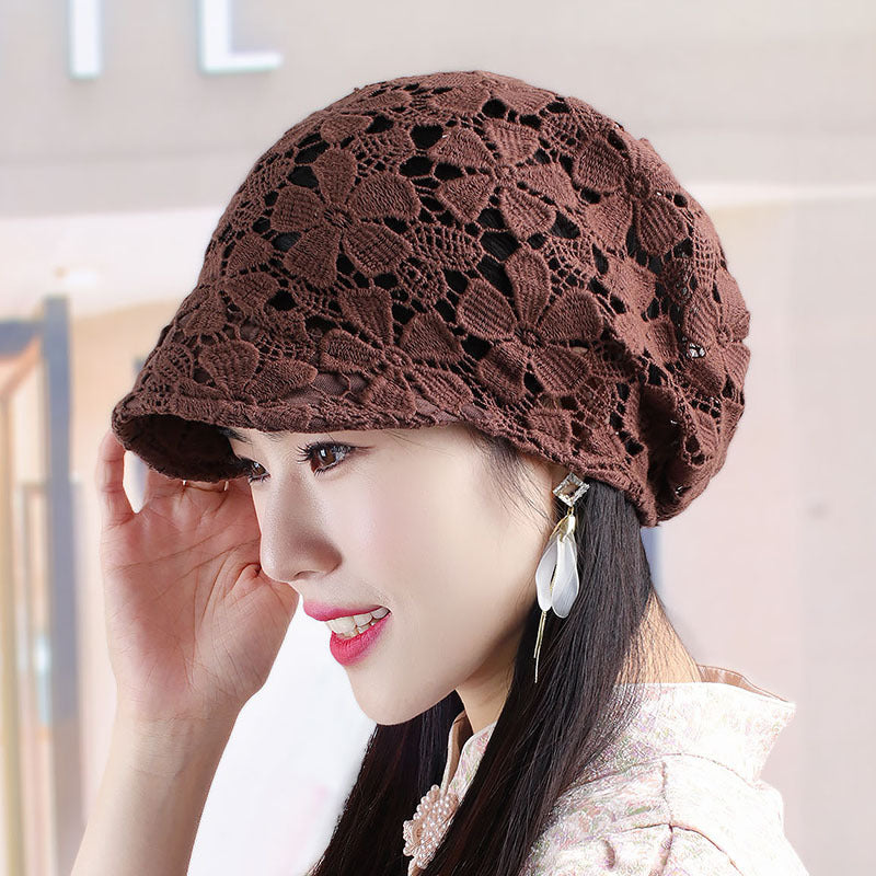 Fashion Short Cap Flower Ventilation