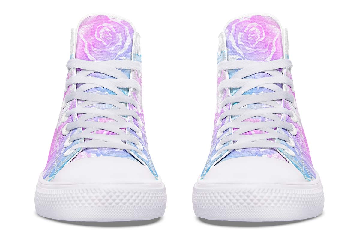 Printed Couple High-top Canvas Shoes