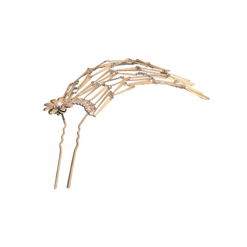 Antique Pearl Flower Tassel Hair Fork