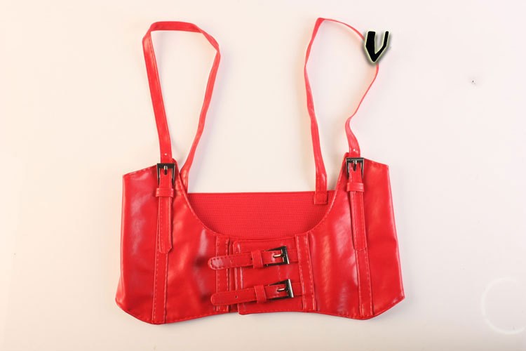 Women's sling, extra-wide belt, waistcoat style elastic elastic strap waist seal