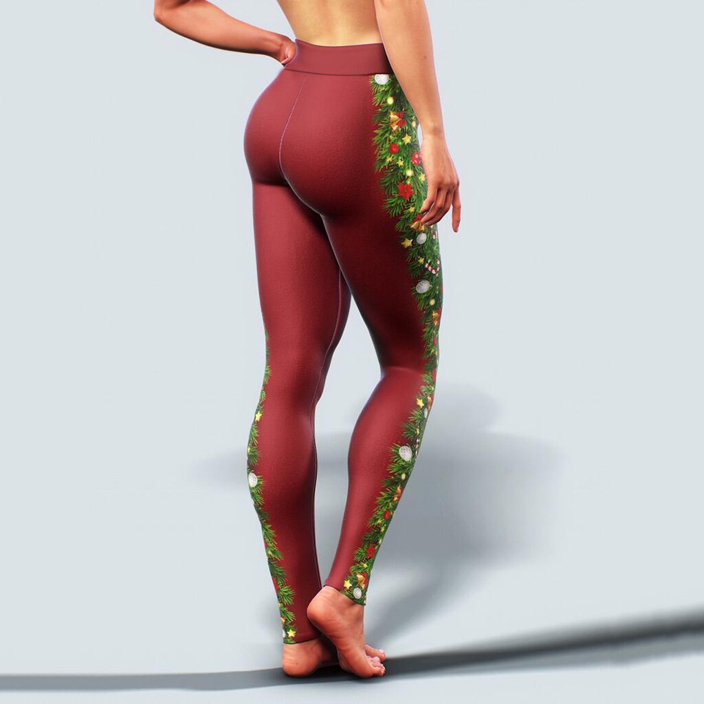 Digital printed sports cropped pants
