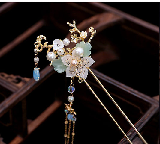 Retro Tassel Step-shaking Hanfu Headdress Hairpin