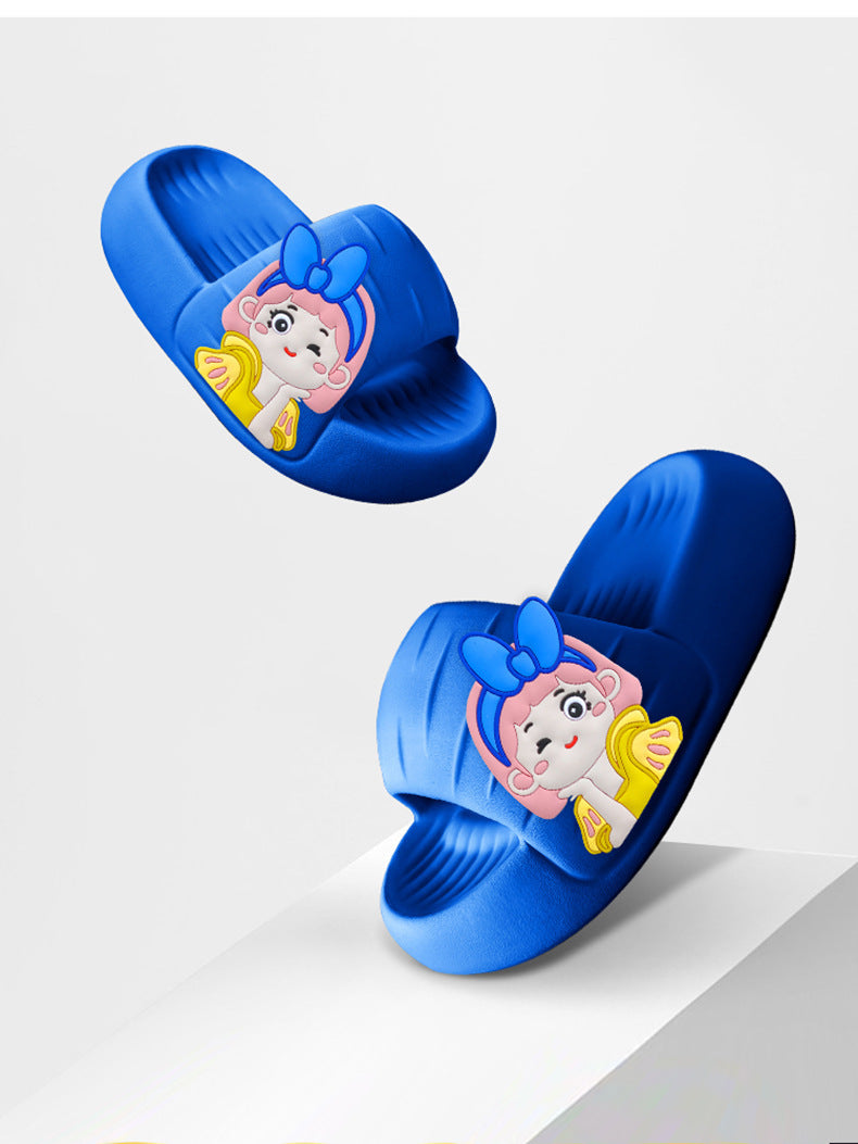 Princess Elsa High-grade Sandals Women's Summer Household Thick-soled Non-slip EVA Slip-on Slippers Women's Outer