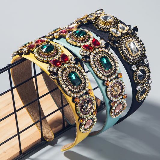 Palace Style Diamond-studded Flowers Ins Color Headband