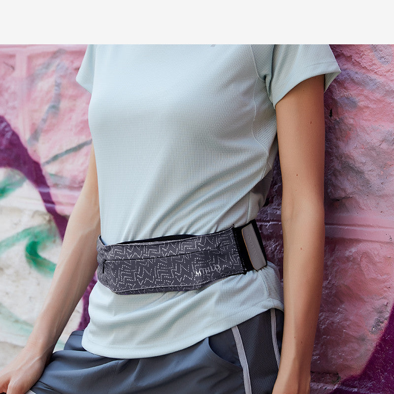 Three pocket running phone waist bag