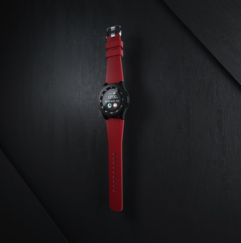 Smartwatch-telefonkort 1,3 rund skærm én knap SOS sports skridt smartwatch Bluetooth smart-armbånd