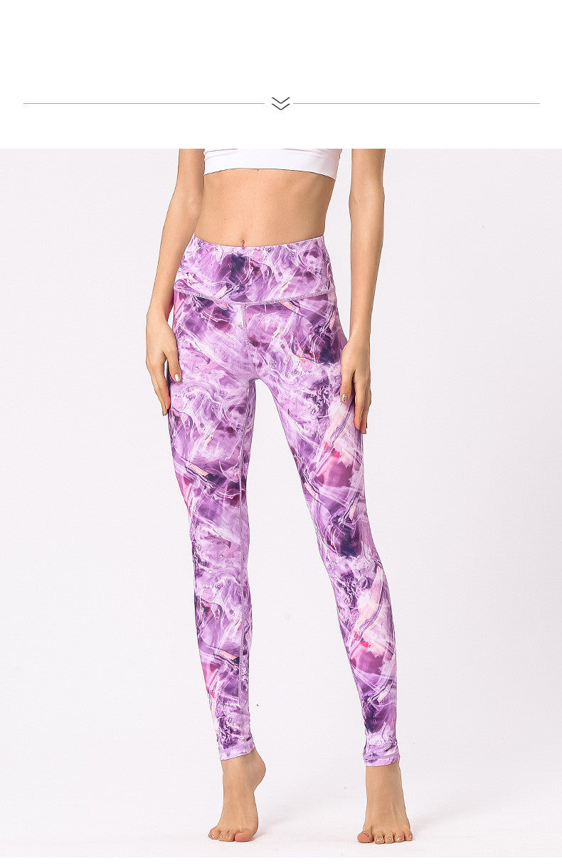 Nye mønstrede yogaleggings