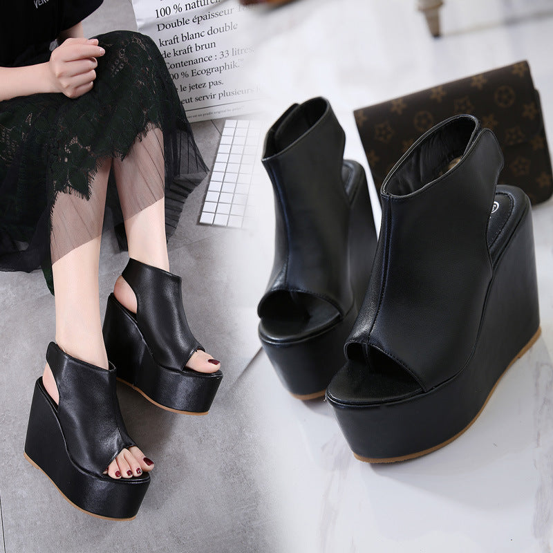 Stylish wild wedge sandals