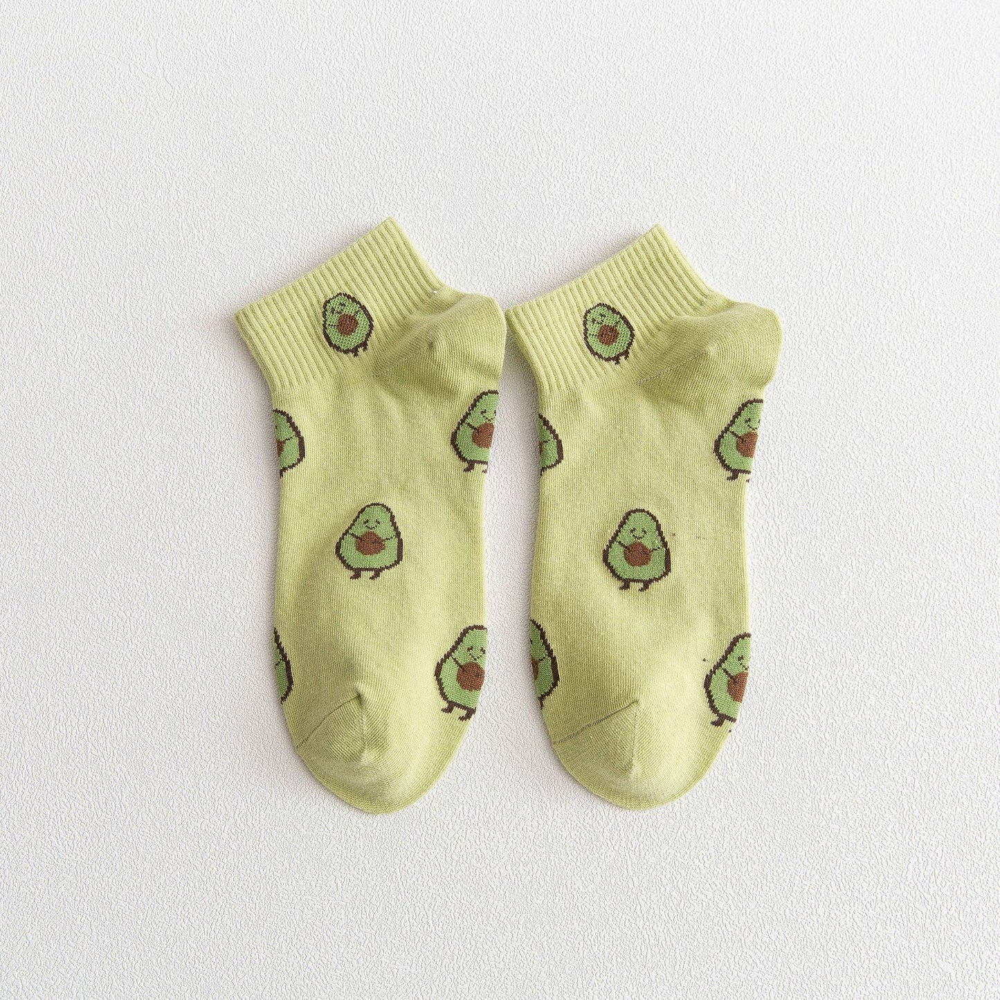 Avocado Japanese Fruit Breathable Cotton Socks