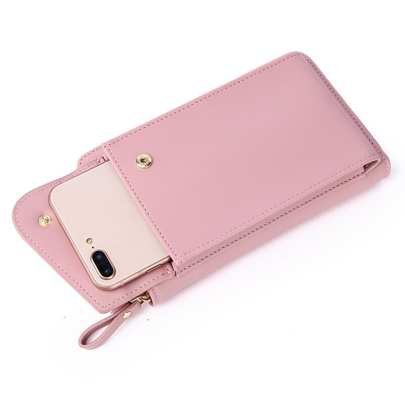 Zipper Phone Bag Female Multi-Function Shoulder Messenger Bag