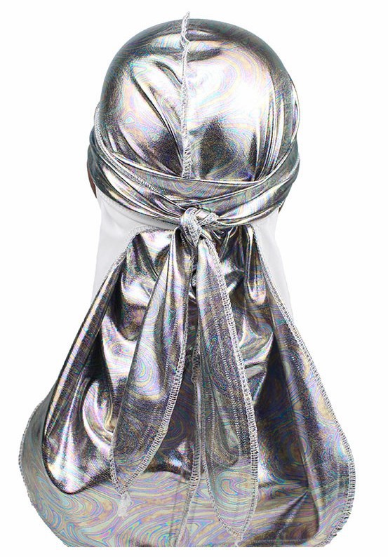 Bright color embroidered silk long tail scarf