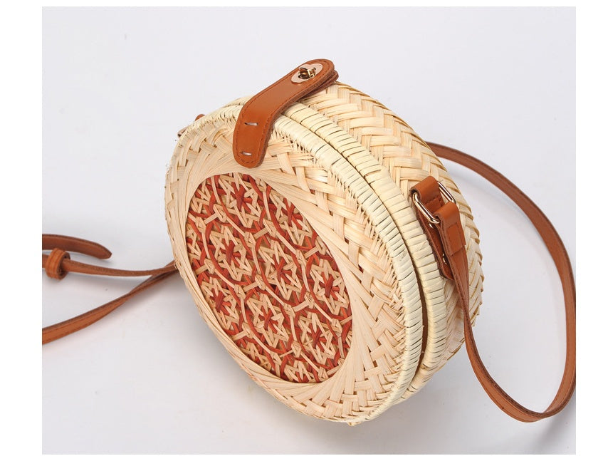 Vietnamese hand-woven bamboo braided bag