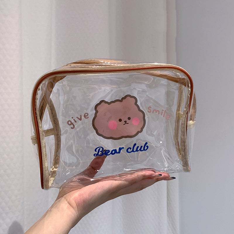 Women's Portable Pvc Simple Large-capacity Travel Wash Storage Bag
