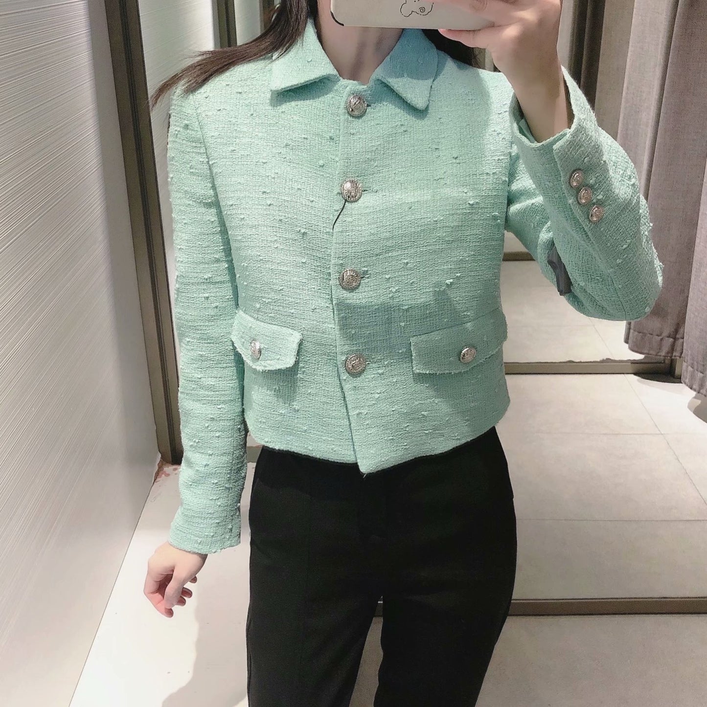 Fashion Temperament Short Suit Texture Jacket