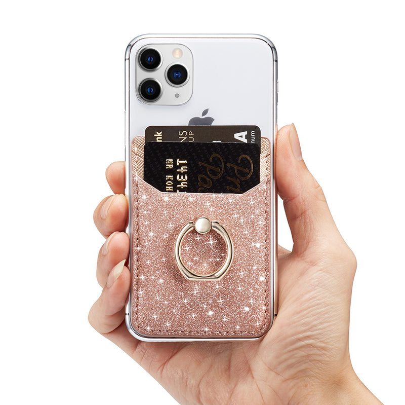 Phone back sticker card holder