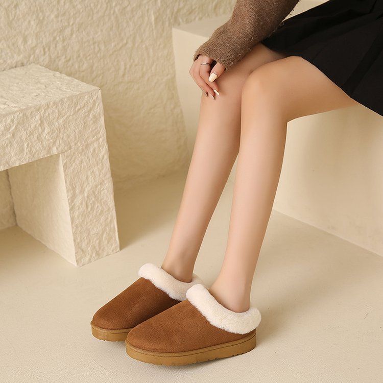 Women Winter New Round Head Leisure Slip-onPlus Size Cotton Shoes